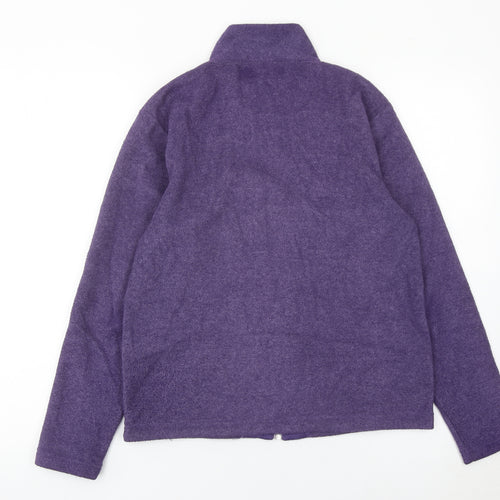 Joie de Vivre Women's Purple Fleece Jacket Size S Zip Casual