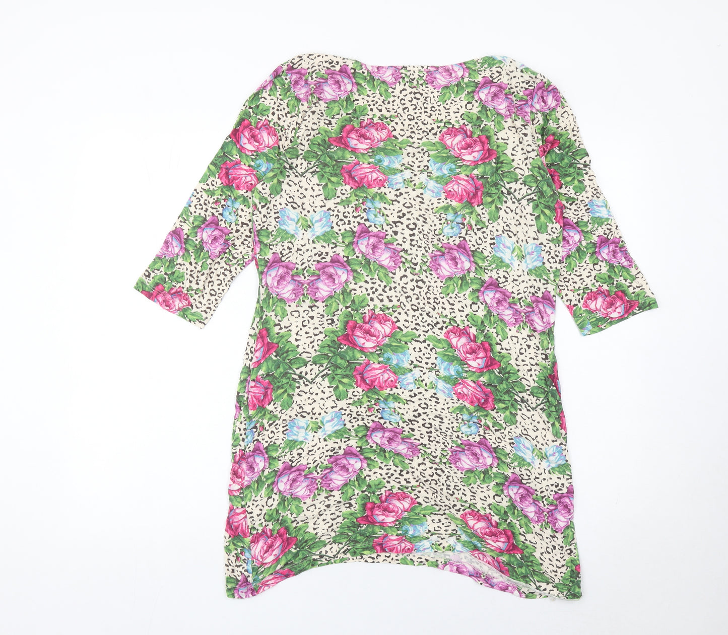 Next Women’s Multicoloured Floral Animal Print Shift Dress Size 12