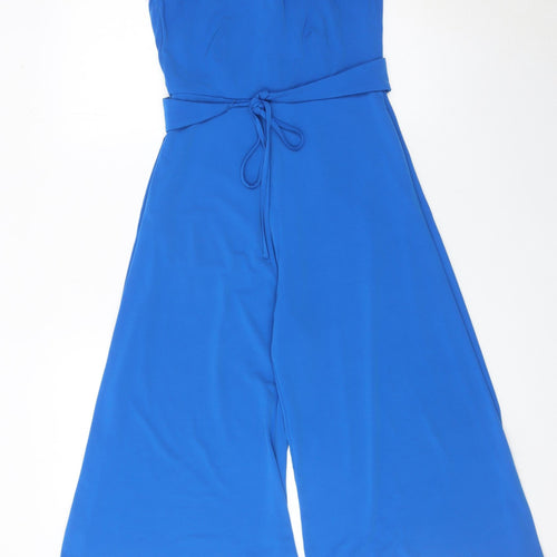 Coast Women’s Blue Halter Neck Wide-Leg Jumpsuit UK 6