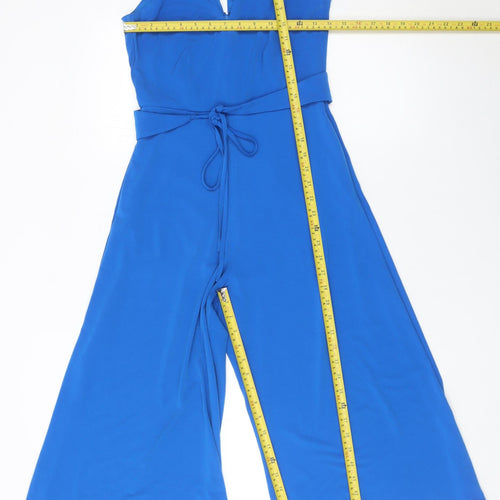 Coast Women’s Blue Halter Neck Wide-Leg Jumpsuit UK 6