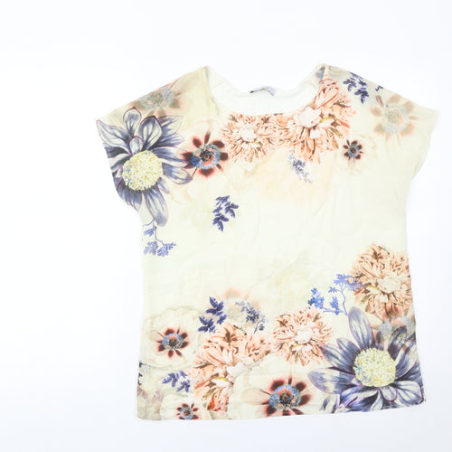 Marks and Spencer Womens Floral Tunic Blouse UK 12 Multicoloured