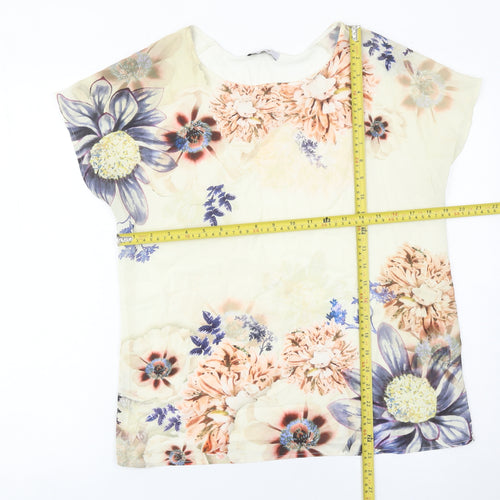 Marks and Spencer Womens Floral Tunic Blouse UK 12 Multicoloured