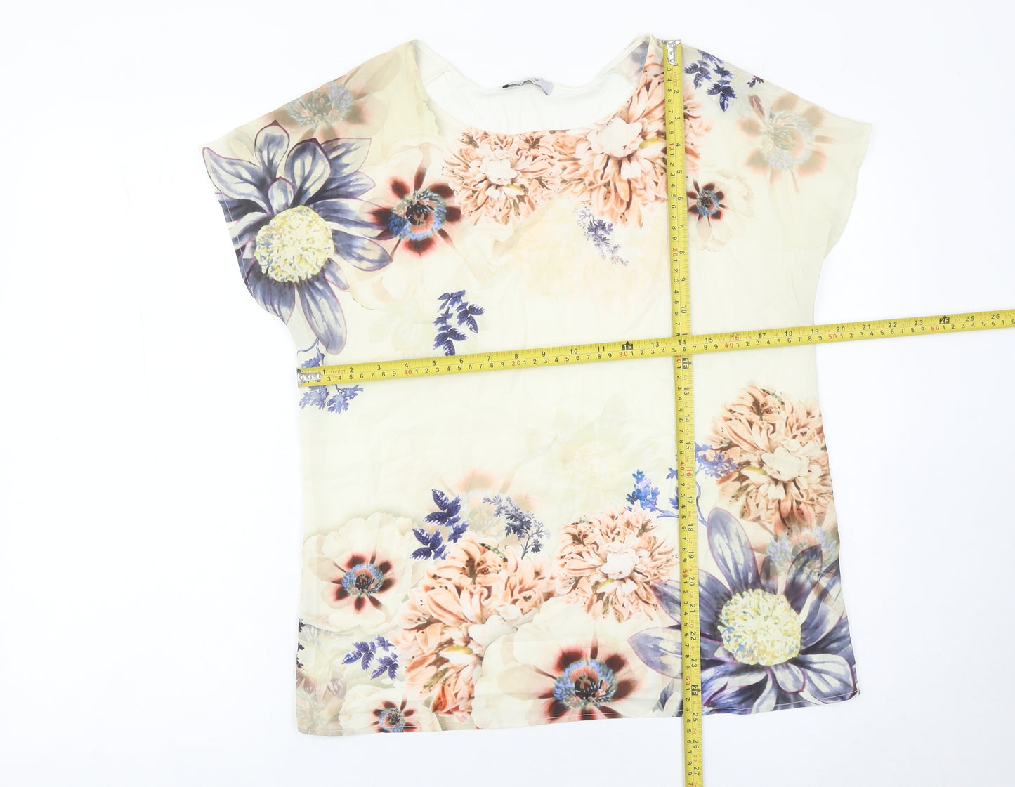 Marks and Spencer Womens Floral Tunic Blouse UK 12 Multicoloured