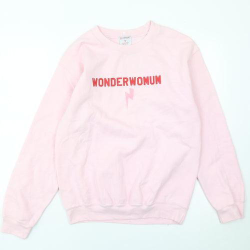 Rock On Ruby Womens Pink WonderWomum Sweatshirt M Cotton