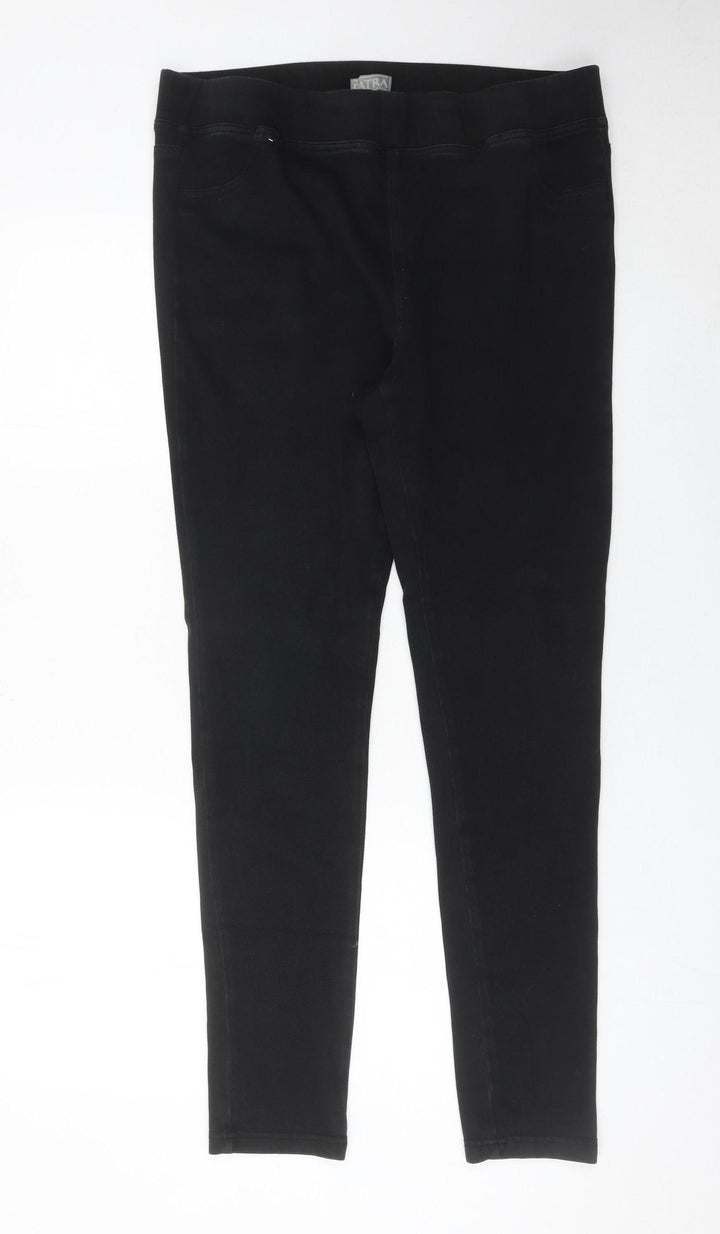Patra Womens Black Skinny Stretch Jeans Size L