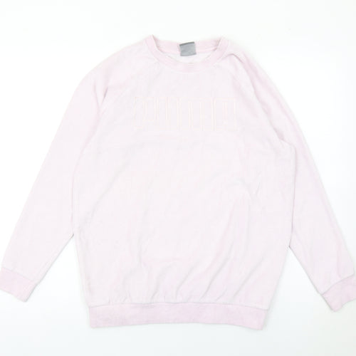 Puma Women’s Pink Size 10 Pullover Sweatshirt Long Sleeve Logo