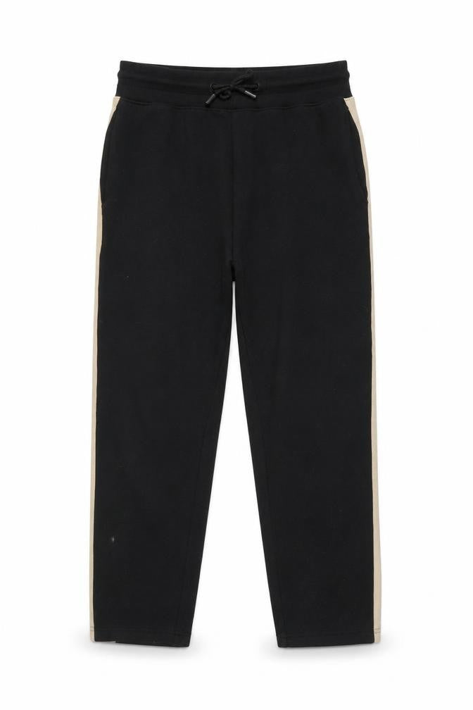 Front view of Zara Man Men's Black Jogger Trousers, size S, Cotton Blend