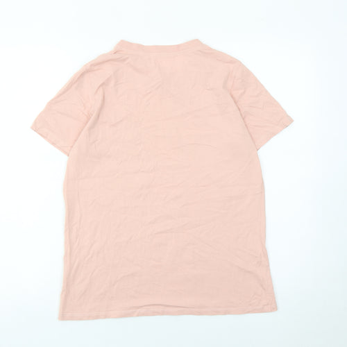 French Connection Womens Pink Cotton T-Shirt Size S Casual