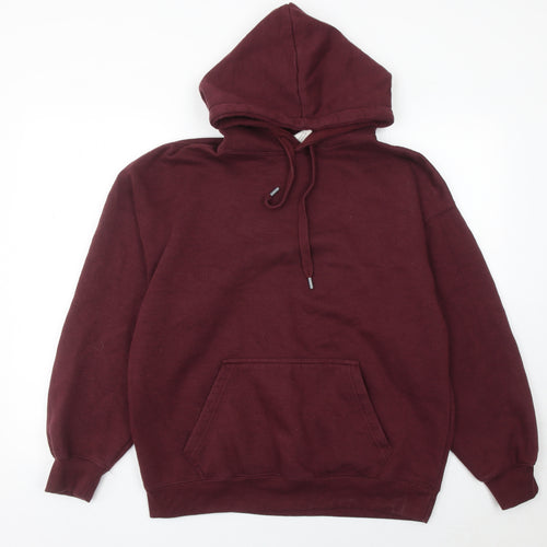 Pull&Bear Men’s Red Pullover Hoodie Size S Regular Fit