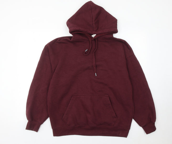Pull&Bear Men’s Red Pullover Hoodie Size S Regular Fit