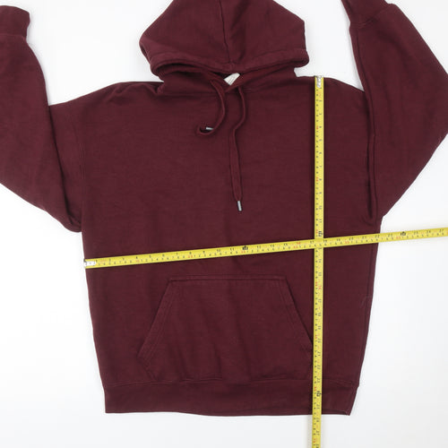 Pull&Bear Men’s Red Pullover Hoodie Size S Regular Fit