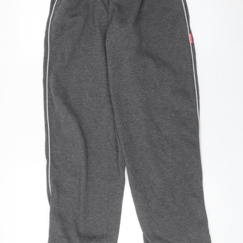 Slazenger Men's Grey Sweatpants S Regular Fit Elastic Waist