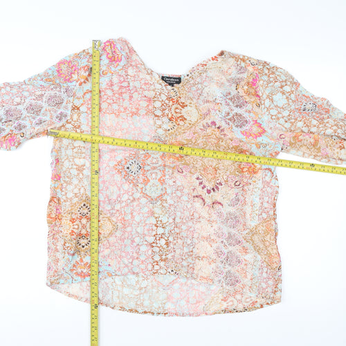Cerulean Women’s Multicoloured Floral Tunic Blouse S
