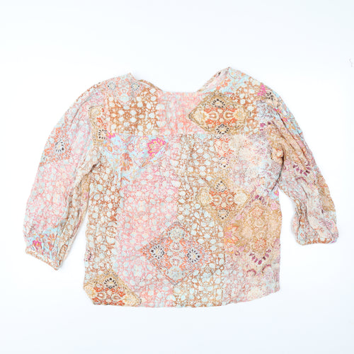 Cerulean Women’s Multicoloured Floral Tunic Blouse S