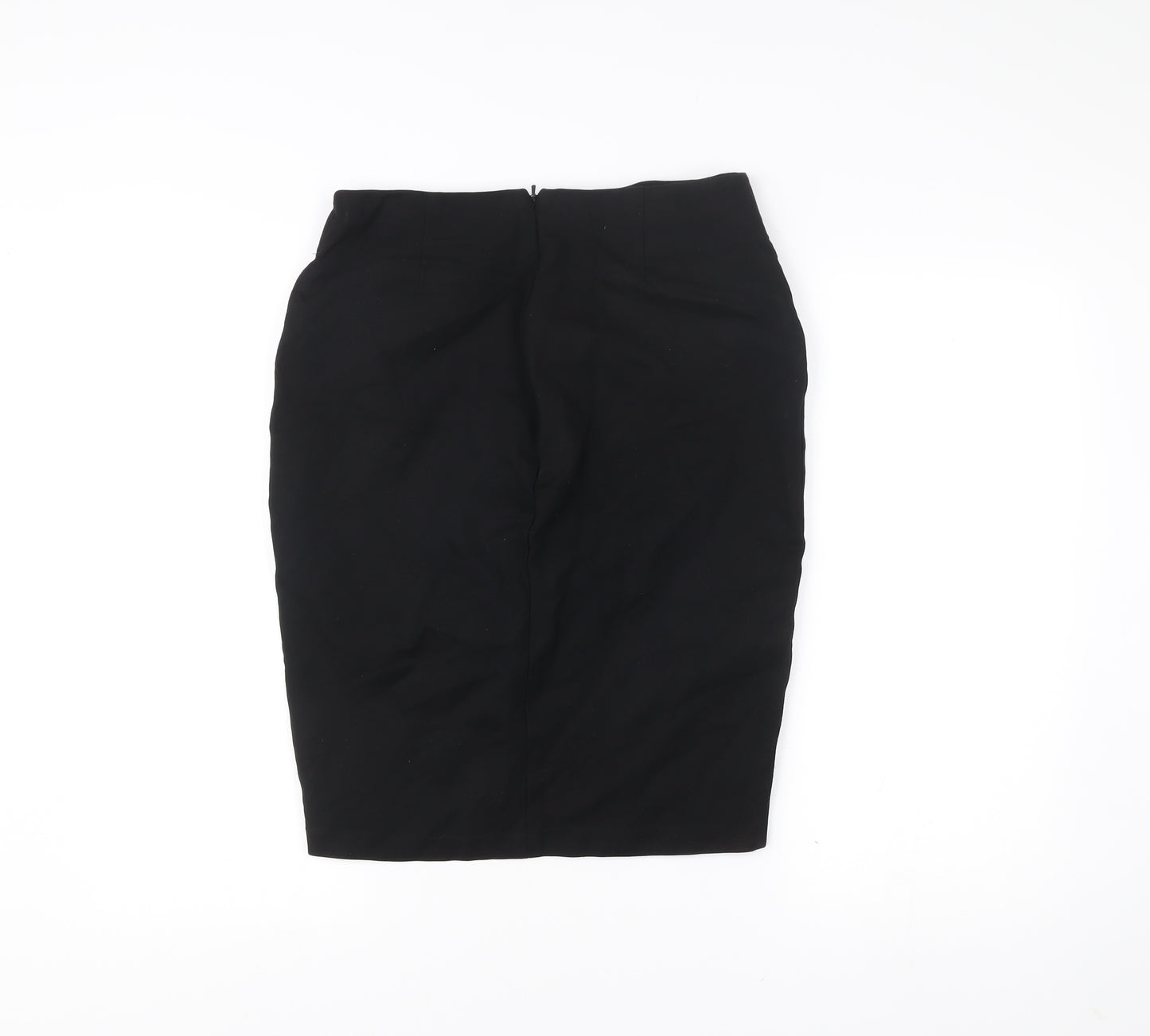 F&F Women’s Black Size 10 Pencil Skirt with Zip Detail