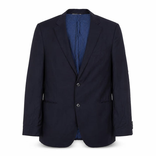 Guabello Men's Blue Wool Blazer Jacket 42 Chest Size 52 Regular