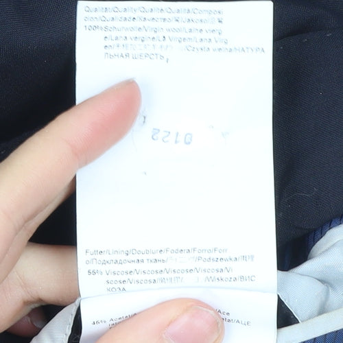 Guabello Men's Blue Wool Blazer Jacket 42 Chest Size 52 Regular