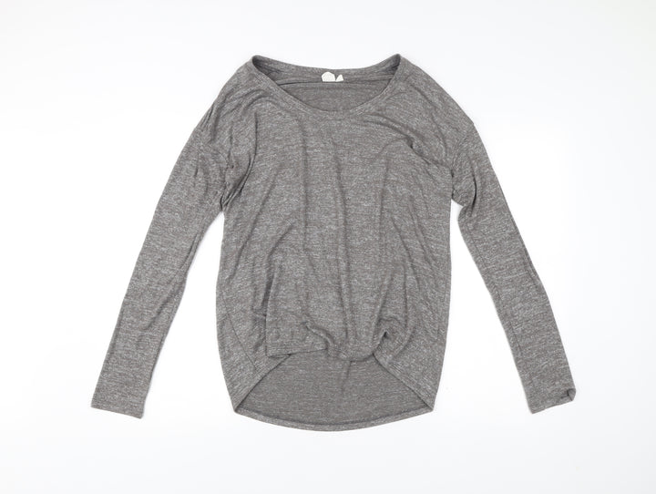 Gap Women’s Grey Scoop Neck Pullover Jumper Size M Long Sleeve
