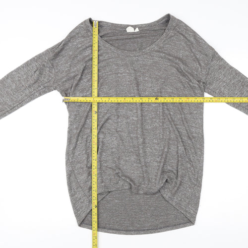 Gap Women’s Grey Scoop Neck Pullover Jumper Size M Long Sleeve