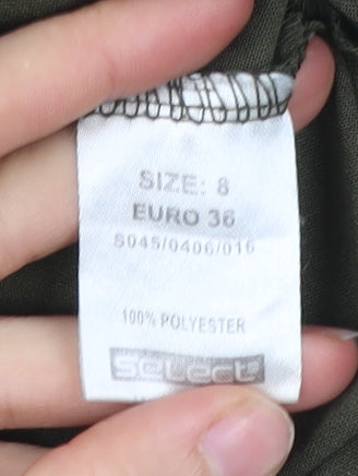 Select Women’s Multicoloured Floral Shift Dress Size 8 V-Neck
