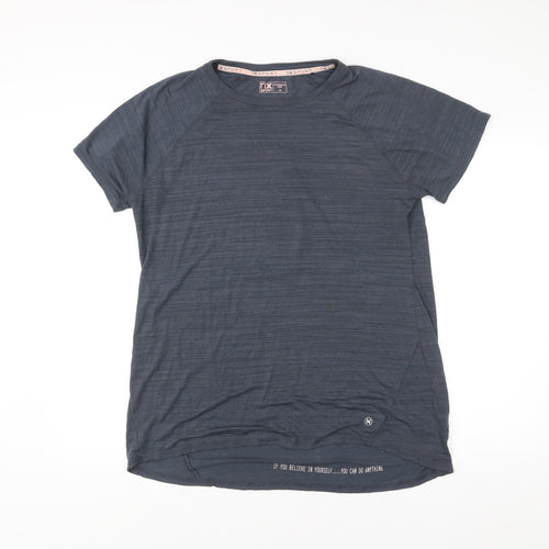 Next Womens Blue Sports T-Shirt Size 18 Short Sleeve Crew Neck
