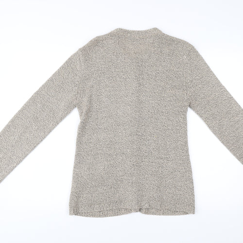 Sarah Hamilton Women Beige Small Cable Knit Cardigan Jumper