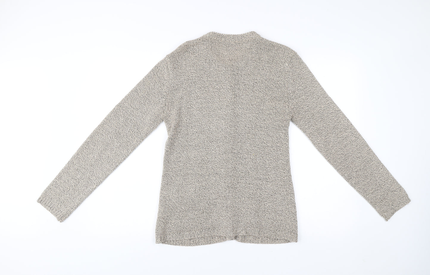 Sarah Hamilton Women Beige Small Cable Knit Cardigan Jumper