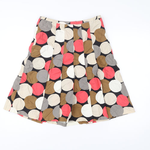 Laura Ashley Women’s Polka Dot Pleated Cotton Skirt UK 10