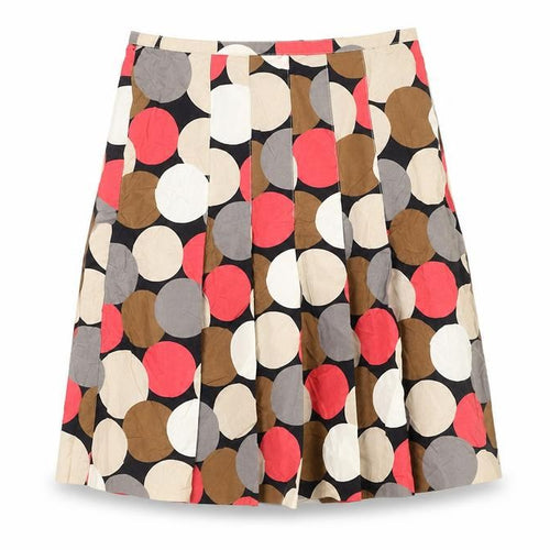 Laura Ashley Women’s Polka Dot Pleated Cotton Skirt UK 10