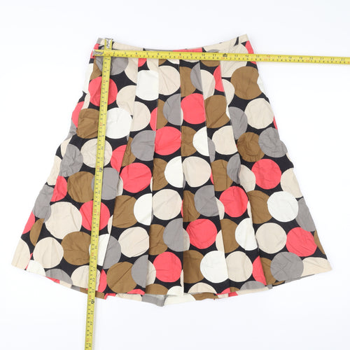 Laura Ashley Women’s Polka Dot Pleated Cotton Skirt UK 10