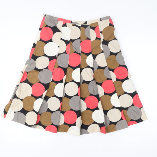 Laura Ashley Women’s Polka Dot Pleated Cotton Skirt UK 10