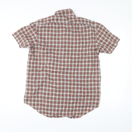 Marc by Marc Jacobs Mens Red Classic Fit Check Cotton Shirt L