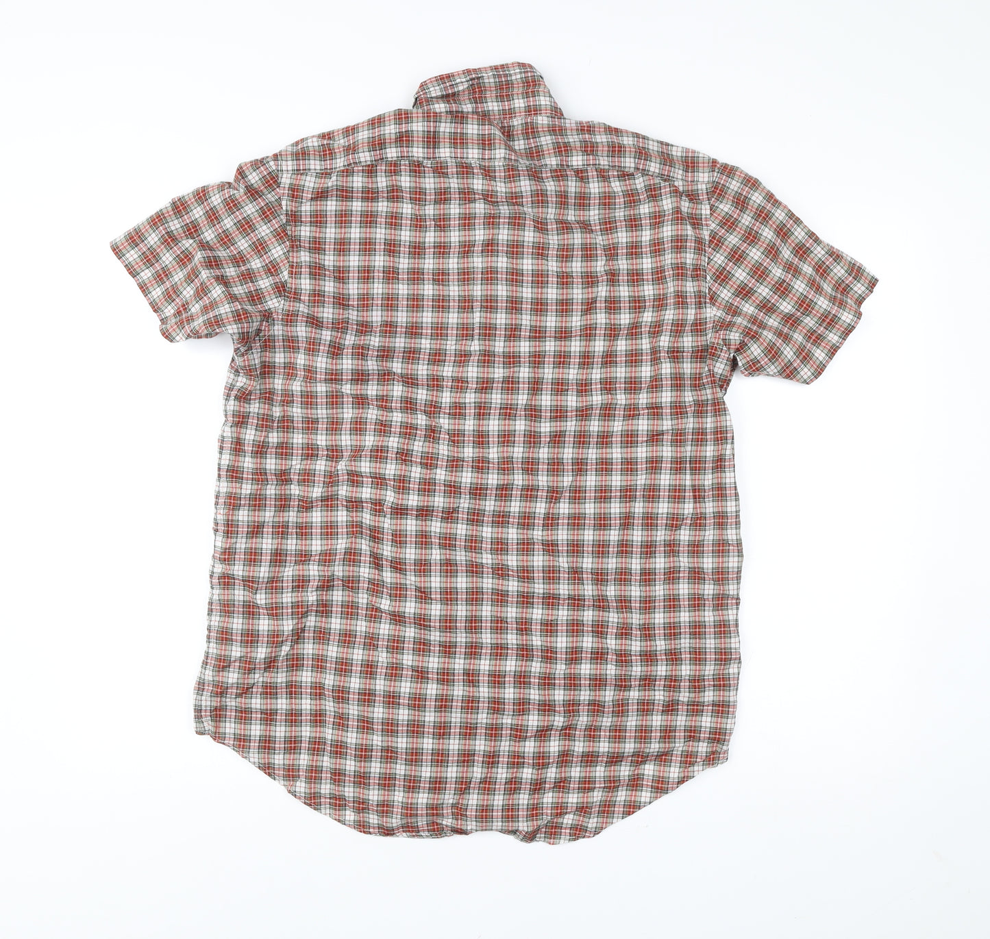 Marc by Marc Jacobs Mens Red Classic Fit Check Cotton Shirt L