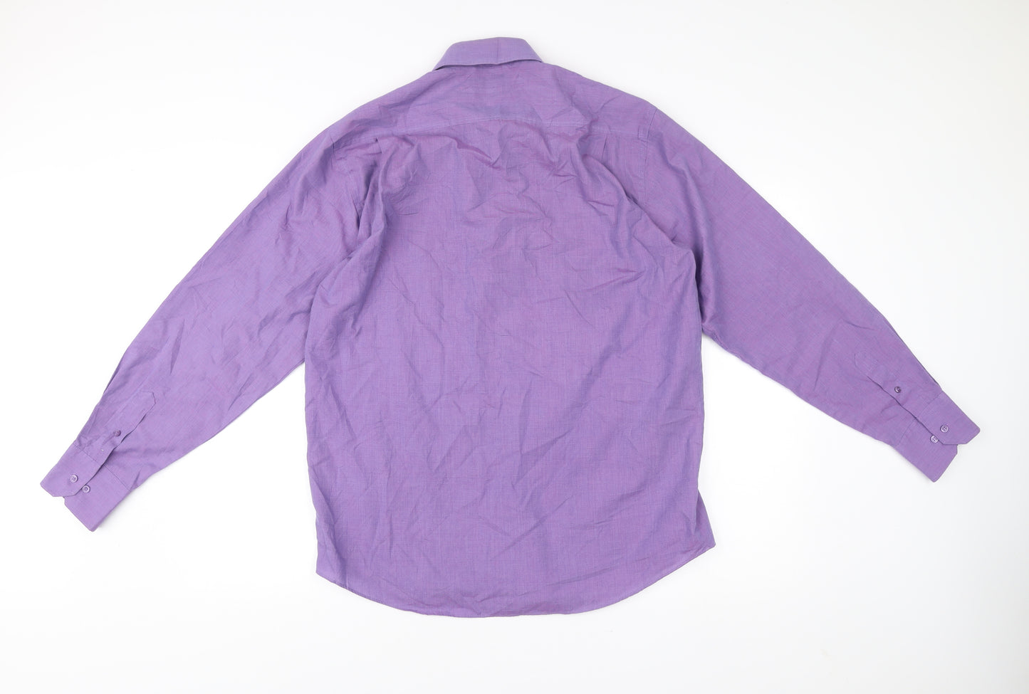 Burton Mens Purple Long Sleeve Button-Up Shirt Size 15 Regular Fit