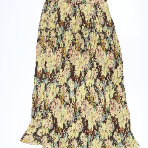 Betty Barclay Women’s Multicoloured Floral Pleated Midi Skirt Size 14