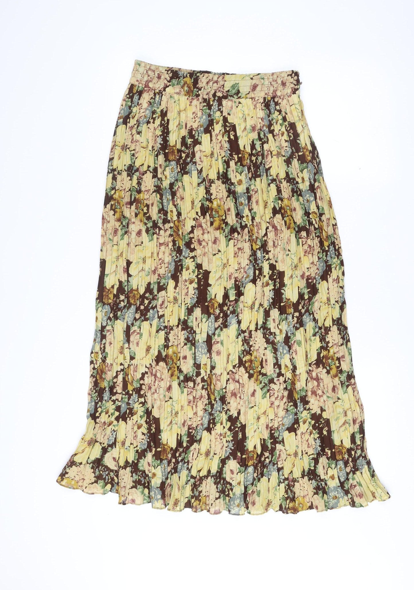 Betty Barclay Women’s Multicoloured Floral Pleated Midi Skirt Size 14