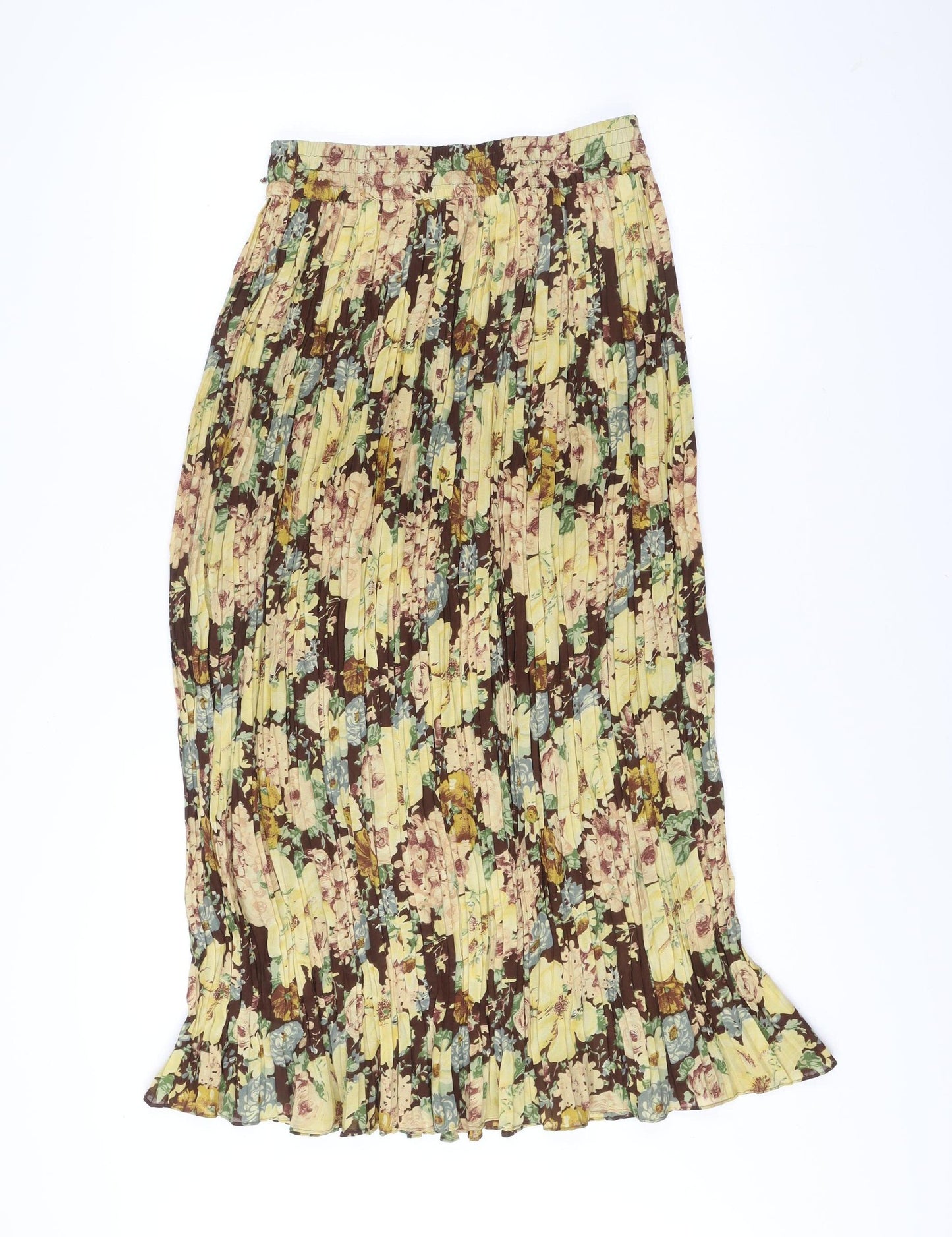 Betty Barclay Women’s Multicoloured Floral Pleated Midi Skirt Size 14