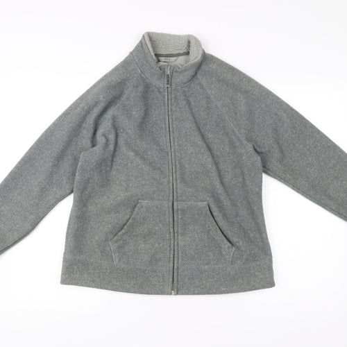 Marks and Spencer Women’s Grey Full Zip Fleece Jacket UK 14