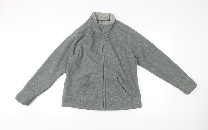 Marks and Spencer Women’s Grey Full Zip Fleece Jacket UK 14