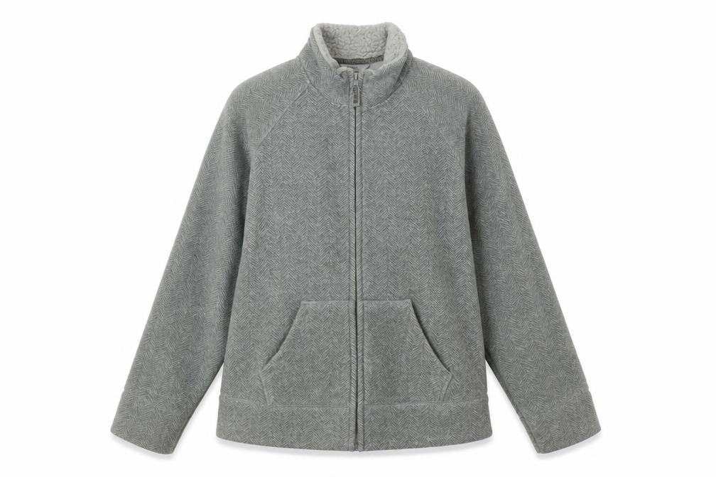 Marks and Spencer Women’s Grey Full Zip Fleece Jacket UK 14