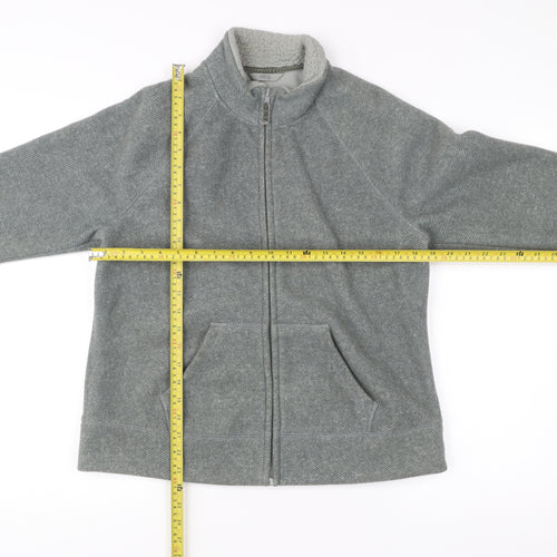 Marks and Spencer Women’s Grey Full Zip Fleece Jacket UK 14