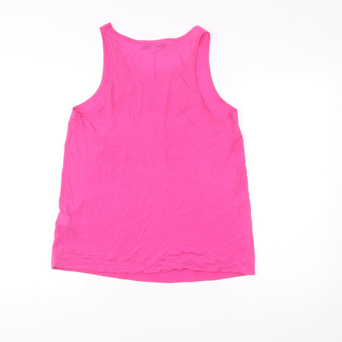 French Connection Women’s Pink Tank Top Size S Scoop Neck Summer