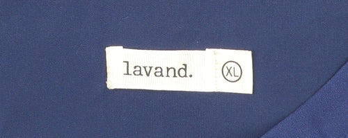Lavand Womens Blue Floral Shift Dress XL Long Sleeve Boho Casual