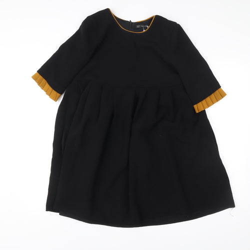 Zara Women's Black A-Line Knee Length Dress Size 8