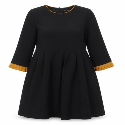 Zara Women's Black A-Line Knee Length Dress Size 8