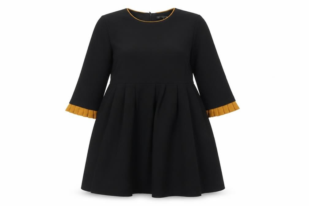 Zara Women's Black A-Line Knee Length Dress Size 8