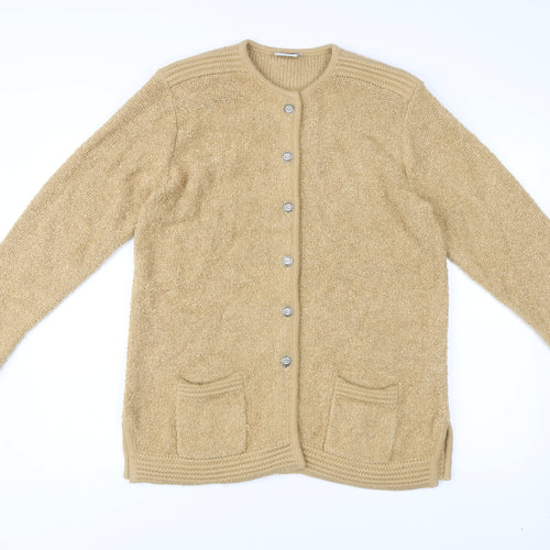 Classics First Avenue Women’s Beige Knit Coatigan Size L