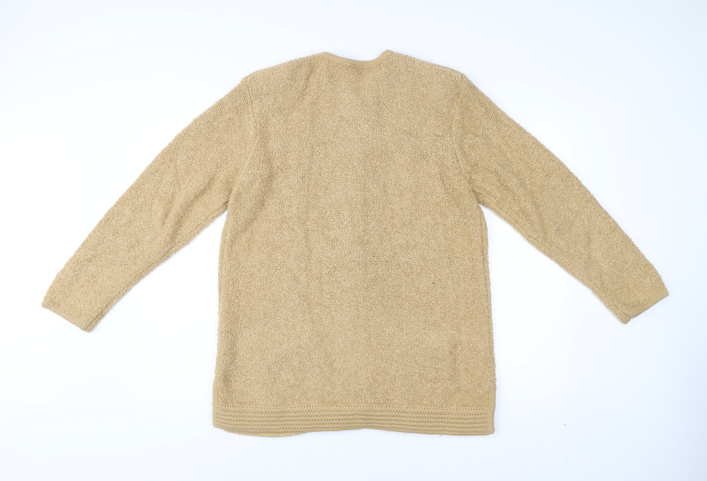 Classics First Avenue Women’s Beige Knit Coatigan Size L