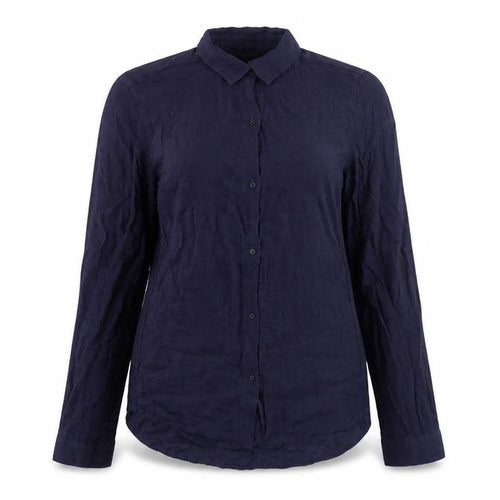 Zara Woman Women's Blue Button-Up Shirt Size S Long Sleeve