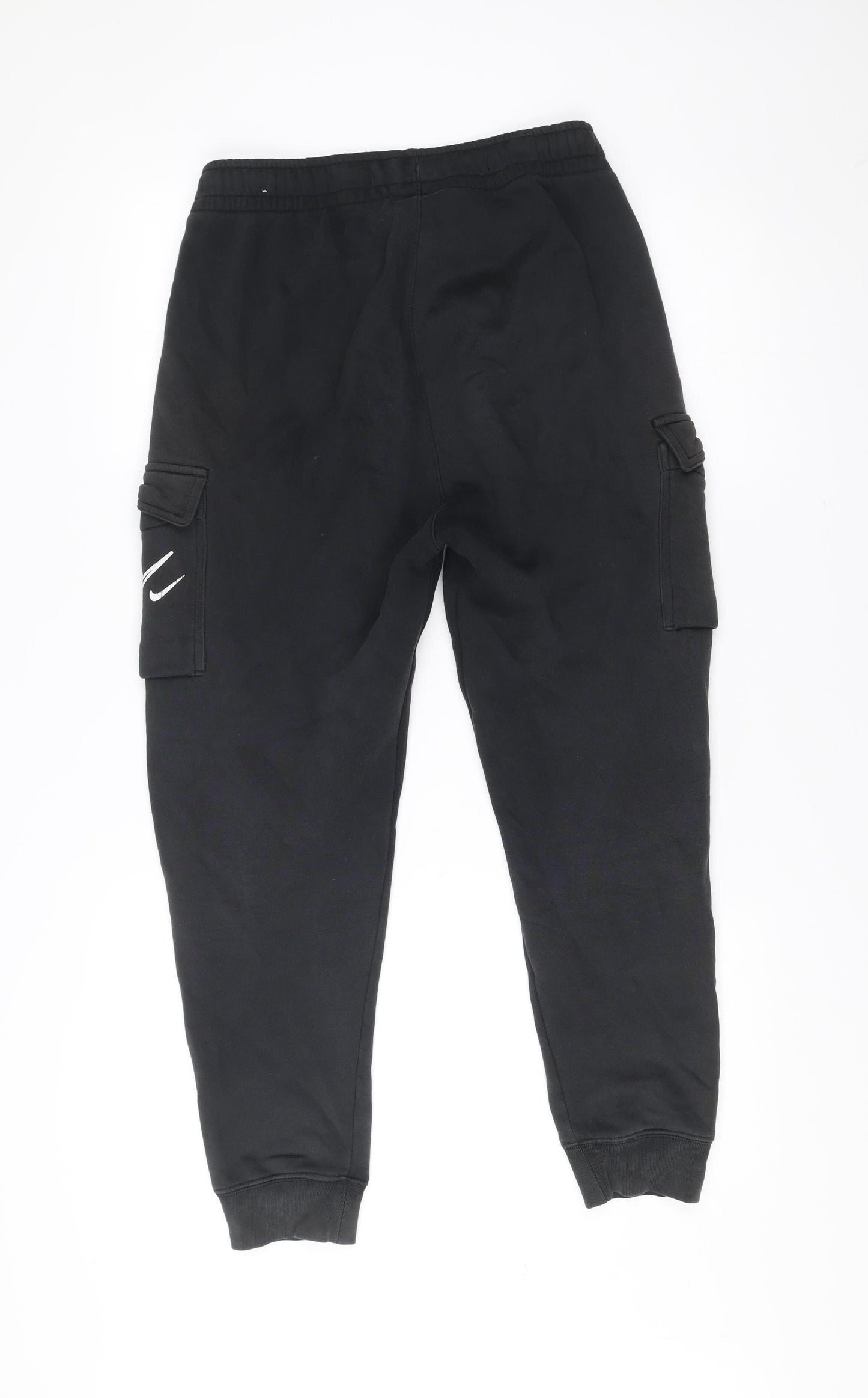 Nike Men’s Black Joggers S Regular Fit Fleece Sports Trousers